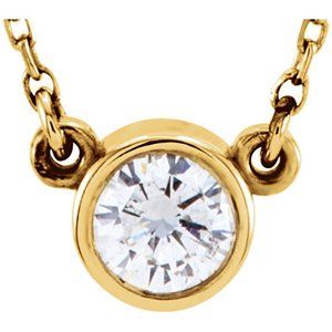 Diamond Pendant 14K Yellow Gold 0.72 Ct H Vvs2 Gia C47200063